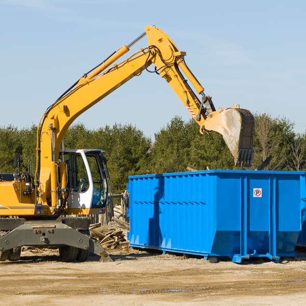 what happens if the residential dumpster is damaged or stolen during rental in Rawlins County